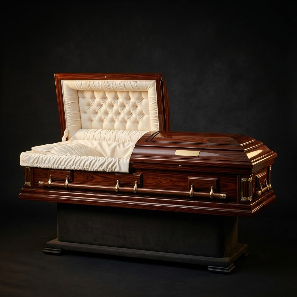 ZY-101 Premium Solid Rosewood Casket